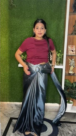 Saree as a skirt #skirt #saree #styling #drape