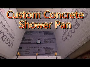 Installing A Custom Concrete Shower Pan