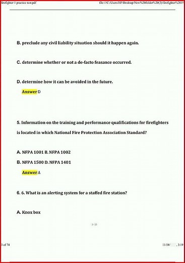 All Firefighter 1 Practice Test Actual Questions And Verifie video