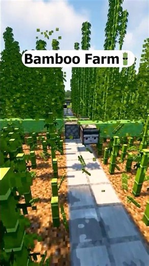 Minecraft Automatic Bamboo Farm🎋#minecraft