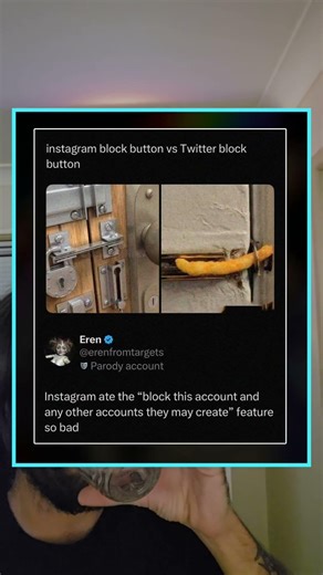 insta block button vs x block button