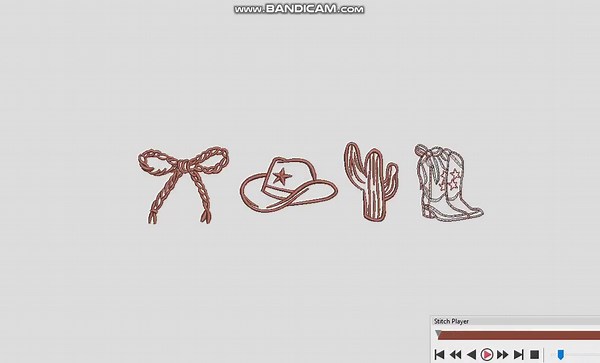 Western Embroidery Bundle, Cowboy Hat Boots Cactus Rope Bow Design, Rustic Country Machine Embroidery Set - Etsy