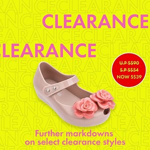 Think you saw all there was to our Up to 60% OFF Clearance? Think again! We’ve got further markdowns on select styles you won’t want to miss. Shop now: https://melissa.com.sg/sale.html | Melissa