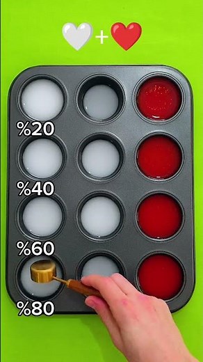 🤍❤️ I'm mixing white and red colors. The result? #colorsmixing #colortheory #colorpalette