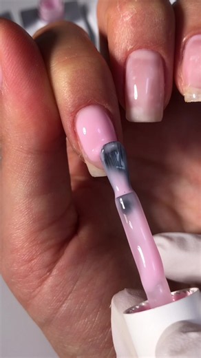 Smooth BIAB Base Application for Flawless Nails