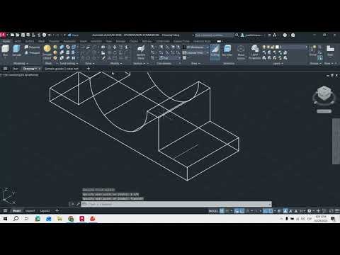 AUTOCAD 2026.Ejercicio guiado número 2 en AutoCAD 3D