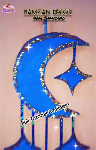Diy Ramzan Decor Wall Hanging Wall Decor home decor ideas 😍#diyproject #CraftTok #DIY #viralcraft #foryoupage❤️❤️ Full Tutorial Link 👇 https://youtu.be/iv0bfPawb5g?si=xN1wnLVEzJZmLtFG