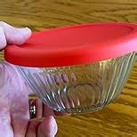 Silicone Replacement Lids for Pyrex 7401-s 3-Cup Sculpted Glass & Tinted Glass Bowls Mixing Bowls, 1-Pack (Only Lid)