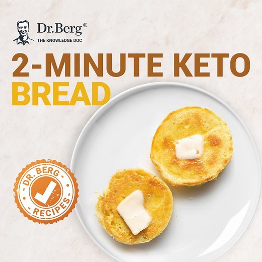 This 2-Minute Keto Bread is fast, easy, and tasty. Give it a try! | Dr. Eric Berg
