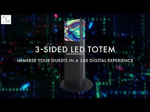 360-Degree LED Digital Totem for Immersive Exhibits