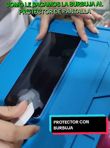 Cómo quitar burbujas del protector de pantalla