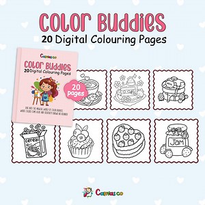 Kawaii Food Coloring Book: 20 Printable A4 Pages (PDF Download) - Etsy
