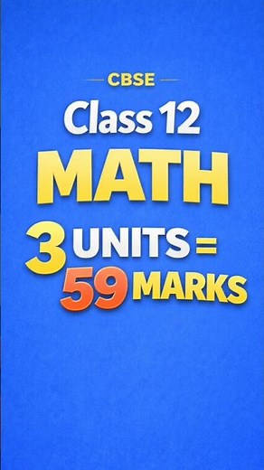 Class 12 Math Most Important Chapters #12thboard #study