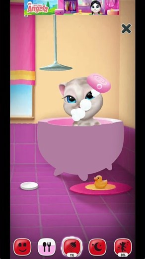 🍽️ Baby Angela Ate and Went to Sleep 😴 | Cute Daily Routine#BabyAngela #TalkingAngela #AngelaGame