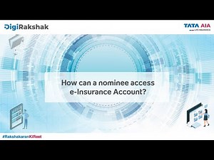 How can a nominee access e-Insurance Account?