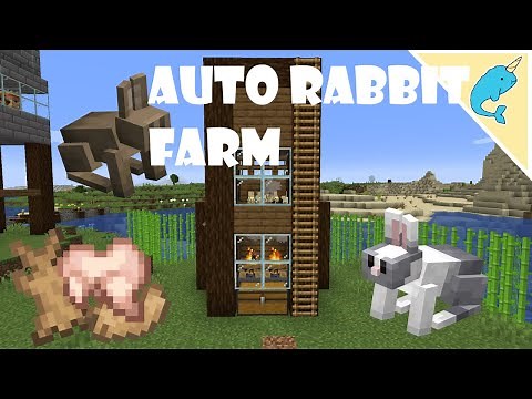 MINECRAFT RABBIT FARM | Get Rabbit Hide in Minecraft Survival | Bundle Farm Minecraft 1.17 - EASY!