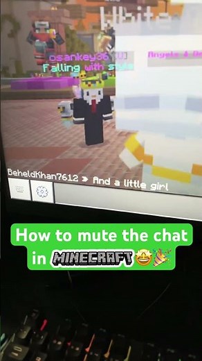 How to MUTE🔕 the chat in Minecraft