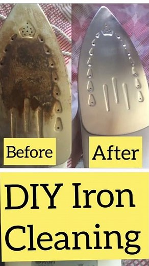 DIY Iron Cleaning Hack | How to clean dirty iron | work 100% !