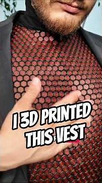 I 3D printed this vest with my Bambu P2S for a Netflix premiere #3dprinting #diy #fashion