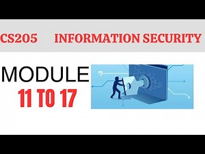 CS 205 Information Security| Module 11 to 17| Information Security Program| Management Commitment
