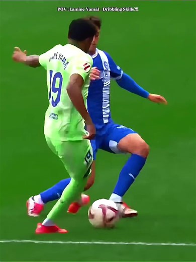 Lamine Yamal- Dribbling Skills ☠️ #soccer #soccertiktok #yamal #lamineyamal #barcelona