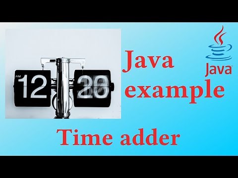 Time adder - Java example