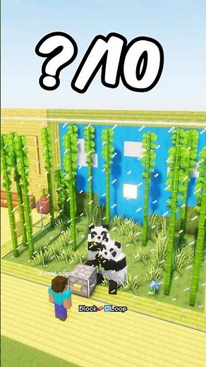 Panda Enclosure 🐼 #minecraft