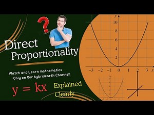 Algebraic & Graphical Representation of Direct Proportionality | Answering 4 Key Questions