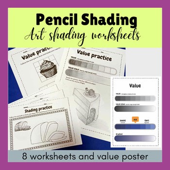 Pencil shading value worksheet - Middle School Art Shading Worksheets
