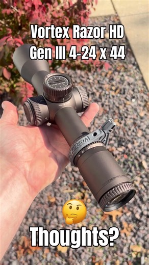 Vortex’s new Razor Gen III 4-24x model. A compact, versatile optic with the EBR-7D reticle and clean illumination for fast holds across the magnification range. Premium glass with crisp, repeatable adjustments—light, tough, and ready to work. What do you guys think of it so far? #vortex #scope #optic #mkmachining #RazorHD #vortexoptics | MK Machining