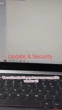 We Couldn't find a fingerprint scanner compatible with Windows Hello Fingerprint