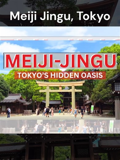 Tokyo’s Hidden Oasis 🌿 | Meiji Jingu Shrine Stepping away from the noise of Tokyo and into calm. Just a few steps from Harajuku Station, Meiji Jingu Shrine feels like a hidden world of peace, history, and reflection. 📍 Meiji Jingu Shrine, Harajuku, Tokyo, Japan ▶️ Watch the full walk-through on YouTube — link in bio 💬 Save this for your Tokyo trip #LetsDoThisWithBernice #MeijiJingu #TokyoTravel #JapanVlog #HiddenTokyo