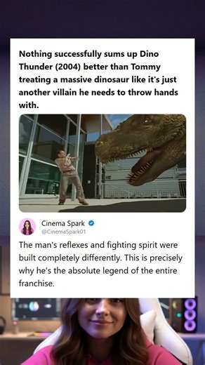 Dino Thunder 2004 Tommy Treats a Dinosaur as Just Another Villain to Fight