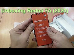 Unboxing Xiaomi Redmi 7A (2020). Первый запуск.