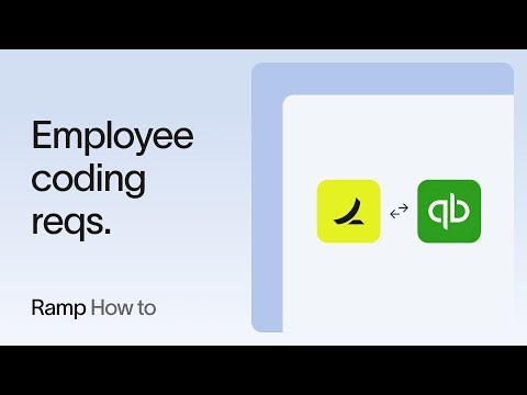 Employee coding requirements - QuickBooks Online + Ramp