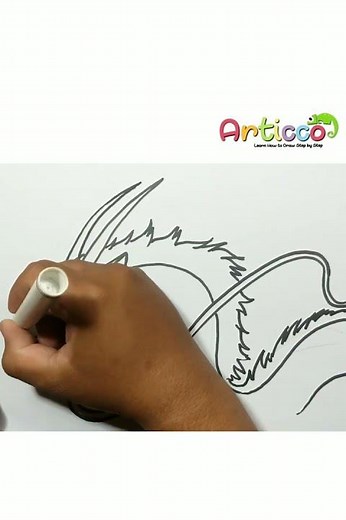 How to Draw Haku Dragon From Spirited Away