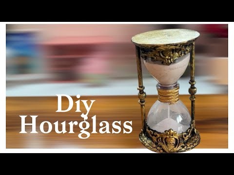 Diy hourglass ⌛️ || how to make hourglass || diy bottle hourglass #crafts #hourglass #diy #homedecor