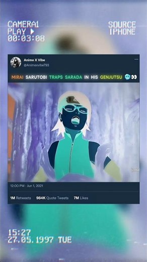 MIRAI SARUTOBI TRAPS SARADA IN HIS GENJUTSU 🥶....