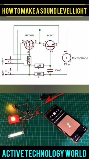 How to make a sound level light