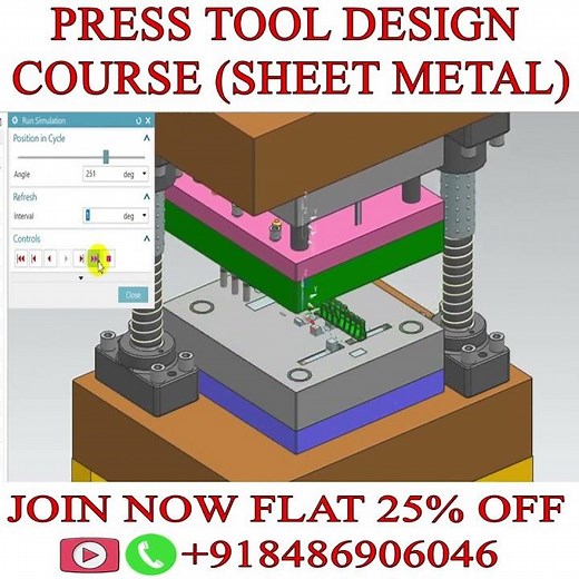 Press tool design Course 🔥 Progressive die design animated video 🟢 Tool and die design #cimdesign