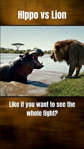 Hippo vs Lion – Who Would Win This Brutal Clash? 🦁🦛