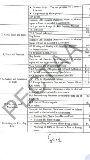 #education8th class science smart syllabus