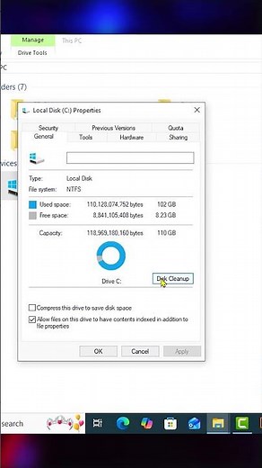 Clear Junk & Temp Files on Windows 11 Quickly #diskcleanup #shortvideo
