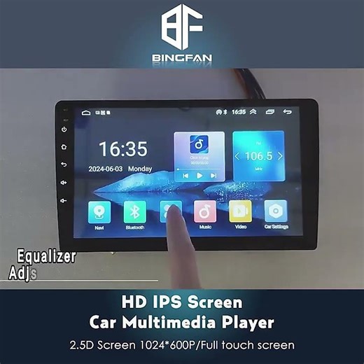 9 Inch 2 Din 2+32GB 64GB Portable MP5 Screen Stereo CD Android Carplay Radio Car DVD Player