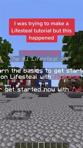 Join the Lifesteal server on Java & Bedrock #minecraft #fyp #minecrafthacks #lifesteal