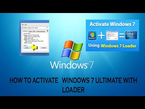 How to Activate windows 7 ultimate 32-64bit Using loader
