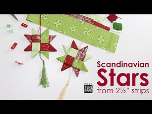 No Sew Fabric Stars - How to make a Scandinavian Star Ornament