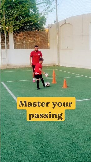 Master your passing | football practice | تعليم مهارات كرة القدم الاساسية