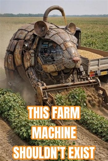 A Farmer Built This Animal Machine To Harvest Crops Faster Than Ever 😱