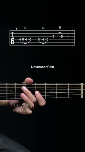 GNR - November Rain solo tab #guitartutorial #guitartabs